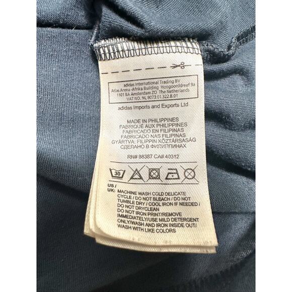 Adidas Dark Gray Striped Racerback Tank Top Size Small - Picture 6 of 7